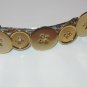 BRIGHT GOLDEN BUTTON BARRETTE