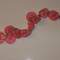CORAL LINKED BUTTON BRACELET