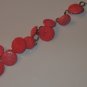 CORAL LINKED BUTTON BRACELET