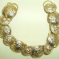 GOLD METAL BUTTON BRACELET