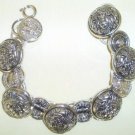 SILVER BUTTON BRACELET