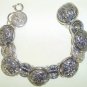 SILVER BUTTON BRACELET