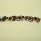 BLACK AND GOLD BUTTON BRACELET