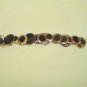 BLACK AND GOLD BUTTON BRACELET
