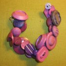 THE COLOR PURPLE BUTTON BRACELET