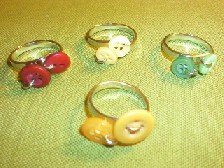CUTE BUTTON RINGS