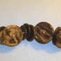 BROWN BUTTON BRACELET