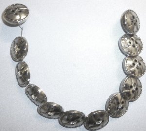 SILVER BUTTON BRACELET