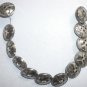 SILVER BUTTON BRACELET