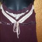 Bebe silk maroon tank top medium