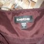 Bebe silk maroon tank top medium