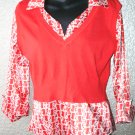 Wet Seal layered look vest and print shirt