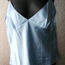 Baby blue silk moda tank top New