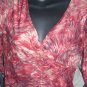 Red patterned Bebe top