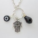 Evil Eye, Hamsa Charm Necklace