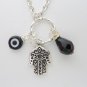 Evil Eye, Hamsa Charm Necklace