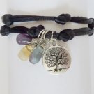 Tree of Life, Fluorite Wrap Bracelet