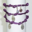 Love, Trust, Inspire Wrap Charm Bracelet