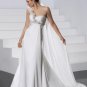 free shipping wholesale Top chiffon wedding gown with count train any size 7723
