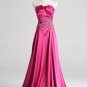 2010 Modern floor-lenght sleeveless Sweep train satin party dress 11122