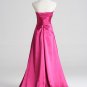 2010 Modern floor-lenght sleeveless Sweep train satin party dress 11122