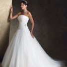 Custom made White Brand Modern Floor-lenght Ball Gown fine workmanship wedding gown 1863