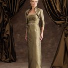 Free shipping Custom made Floor-lenght taffeta formal dress 110953