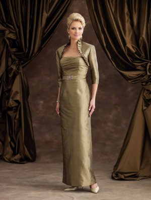 Free shipping Custom made Floor-lenght taffeta formal dress 110953