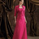 Free shipping Custom made Floor-lenght taffeta formal dress 110952
