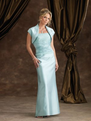 Free shipping Custom made Floor-lenght taffeta Beads formal dress 110951