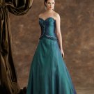Custom made Sweet Heart Floor-lenght taffeta fine hand work flower party dress 110934