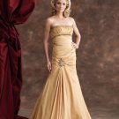 Free Shipping Custom made Floor-lenght taffeta Beads party dress 110933