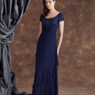 Free Shipping Custom made Floor-lenght Chiffon Beads party dress 110929
