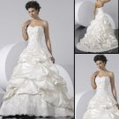 hot sell Custom made Ball Gown taffeta count train Wedding Gown 3237
