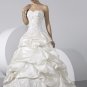 hot sell Custom made Ball Gown taffeta count train Wedding Gown 3237