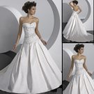 hot sell Custom made Ball Gown taffeta count train Wedding Gown 3265