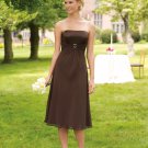 Great  Free Shipping Custom made Tea-lenght chiffon Bridesmaid dress 110026