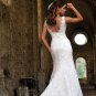Mermaid straps Custom made floor-lenght lace bridal gown 890