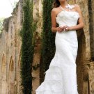 white Merimaid floor lenght beads lace wedding dresses 900