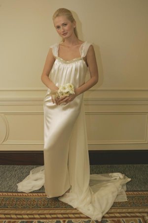 Elegant Merimaid floor lenght straps wedding dresses 6211