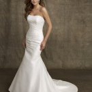 Cheaper Merimaid floor lenght sleeveless taffeta wedding dresses 701002