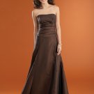 Free shipping Classic Custom made Empire Floor-lenght taffeta Party dress 012