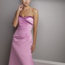 Free shipping Sexty Custom made Floor-lenght contrast color satin Evening dress 013