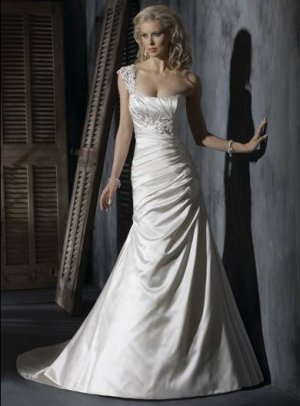 A-Line 2010 Wedding Dress ALW0155