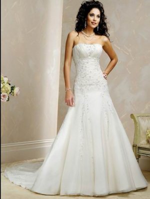 A-Line 2010 Wedding Dress ALW0070