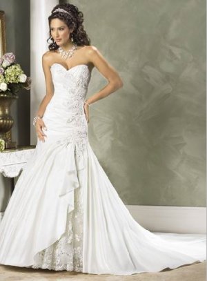 A-Line 2010 Wedding Dress ALW0080