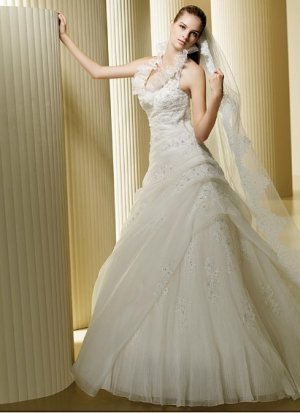 A-Line 2010 Wedding Dress ALW0303