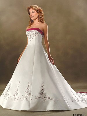 A-Line 2010 Wedding Dress ALW0351