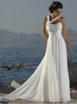 The Newest Beach Wedding Dress BWD0003