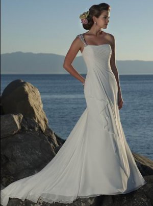 The Newest Beach Wedding Dress BWD0018